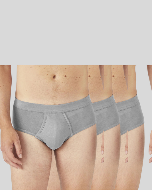 Men's Pack Of 3 Men's Grey Wear luxury brief