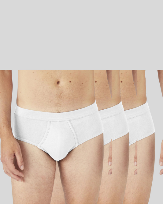 Men's Pack Of 3 Men's White Wear luxury brief