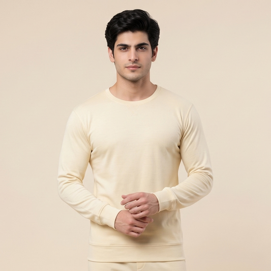 Men's Cream Warmer Top