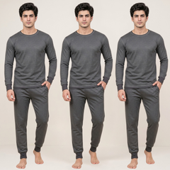 Pack of 3 Men's Mayer Charcoal Grey Warmer Set