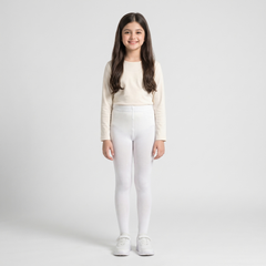 Kids White Tights
