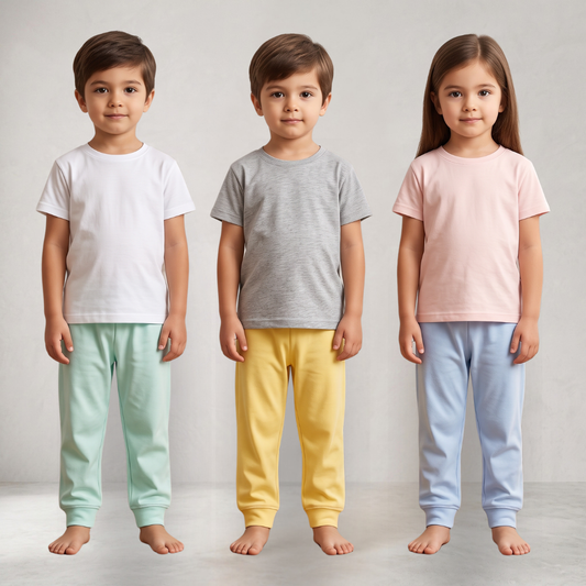 Mixed Colors Plain Romper – Trousers (Pack of 3)