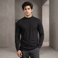 Mayer Mens Round Neck Black