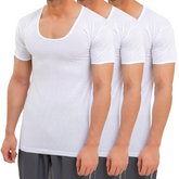 Men's Pack of 3 Smart Vest Short Sleeves