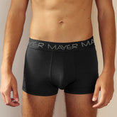 Men's Elastic Black Boxer