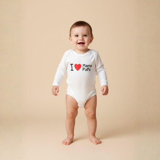 Mayer Kids Bodysuit Romper – I Love Mama & Papa