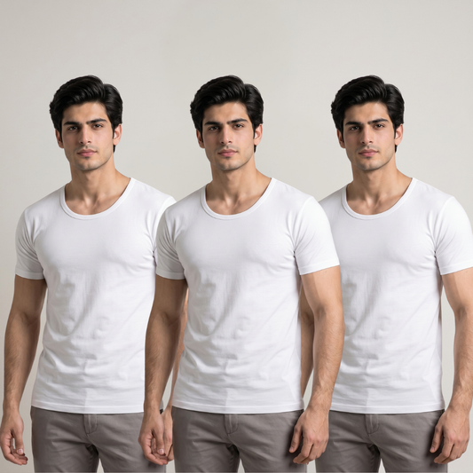Pack of 3 Men's Mayer Summer Vest Short Sleeves