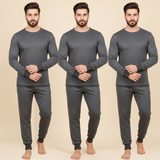 Pack of 3 Men's Charcoal Grey Warmer Set