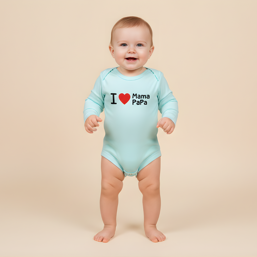 Mayer Kids Seafoam Green Bodysuit Romper – I Love Papa Mama