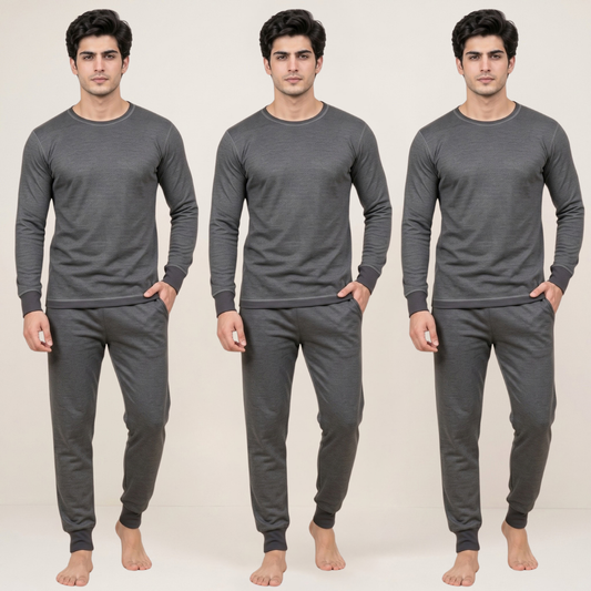 Pack of 3 Men's Mayer Charcoal Grey Warmer Set