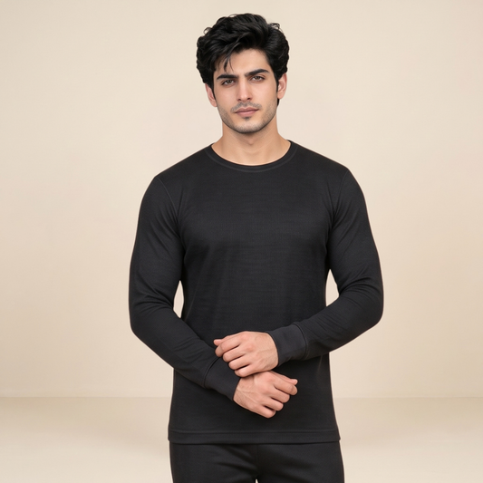 Men's Black Warmer Top