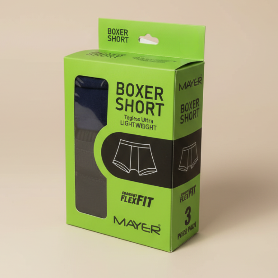 Pack of 3 Mens Elastic Boxer