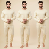 Pack of 3 Men's Cream Warmer Set