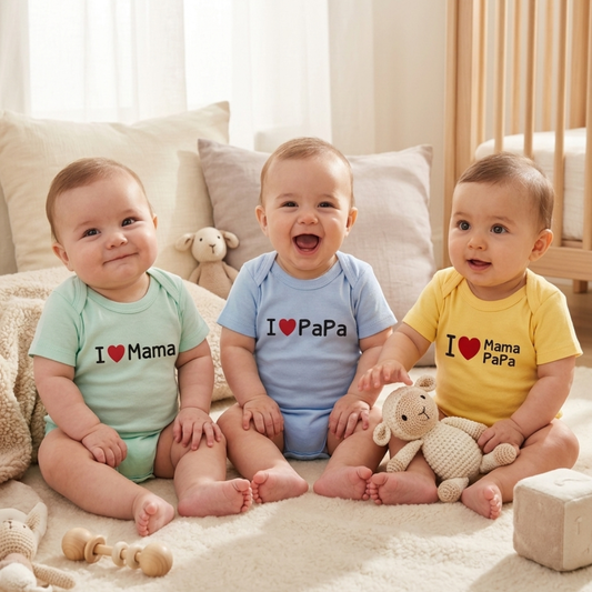 Mayer Kids Dreamy Trio Romper – Half Sleeves (Pack of 3)