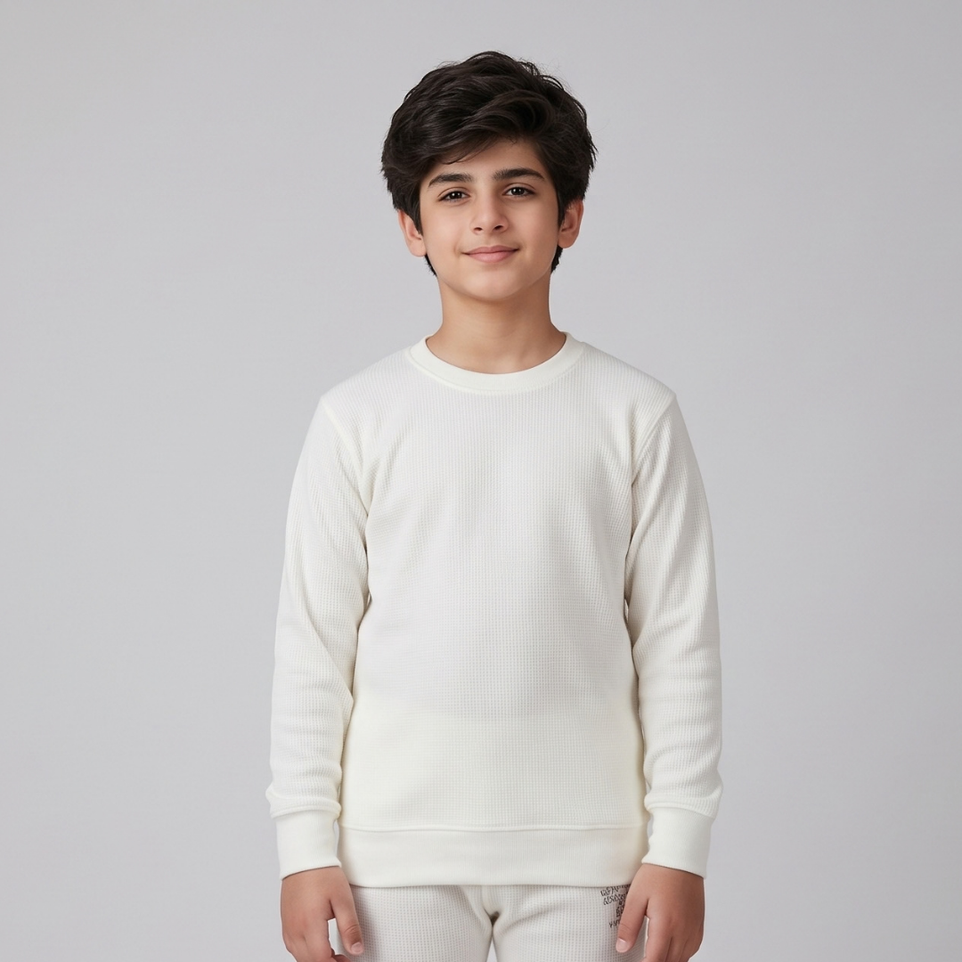Kids Off-White Warmer Top