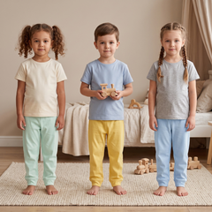 Mixed Colors Plain Romper – Trousers (Pack of 3)