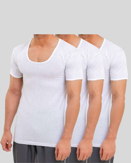 Pack of 3 Luxury Vest Short Sleeves