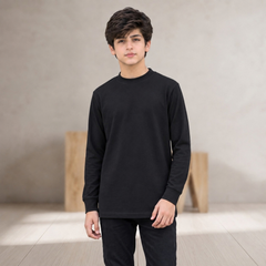 Mayer Kids Round Neck Black
