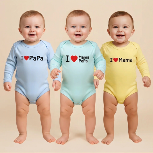 Mayer Kids Dreamy Trio Romper – Full Sleeves (Pack of 3)