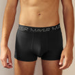 Mens Elastic Black Boxer