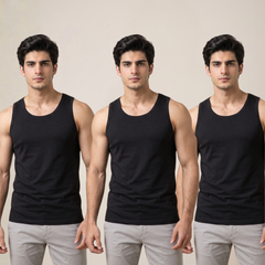 Pack of 3 Men's Mayer Black Gold Vest