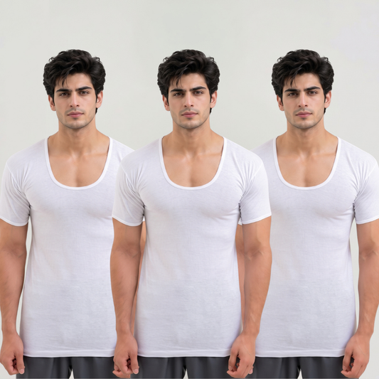 Men's Pack of 3 Mayer Executive Vest Short Sleeves