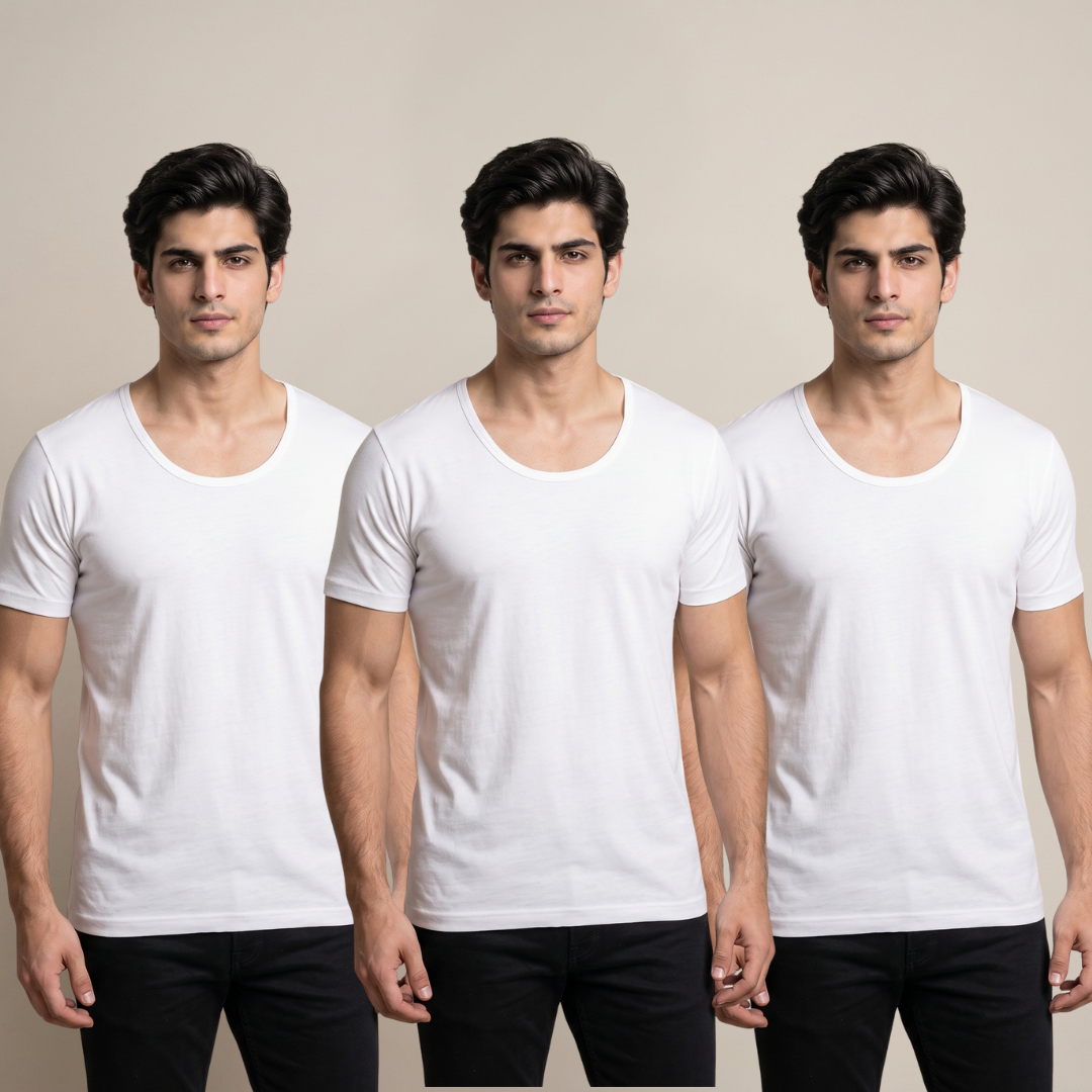 Pack of 3 Men's Mayer Gold Vest Short Sleeves