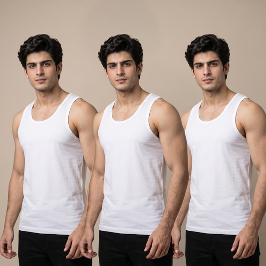 Pack of 3 Men's Mayer Gold Vest Sleeveless